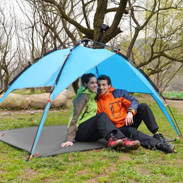 Alt view image 6 of 7 - Waterproof Camping Tarp Mutifunctional Tent Footprint, Groundsheet Picnic and Beach Mat with Carrying Storage Bag for Picnic, Hiking,Backpacking,Hammock
