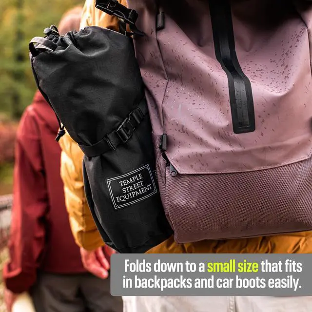 Alt view image 5 of 7 - TSE LC100 Compact Camping Chair, 2lbs Super Lightweight Outdoor Folding Chair. Portable for Hiking, Beach, Festivals, Urban Use, or Garden Relaxation