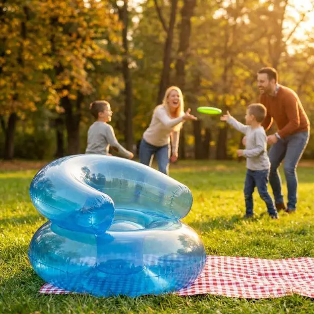 Alt view image 5 of 6 - 36 Inch Inflatable Blow up Chair | One Per Order