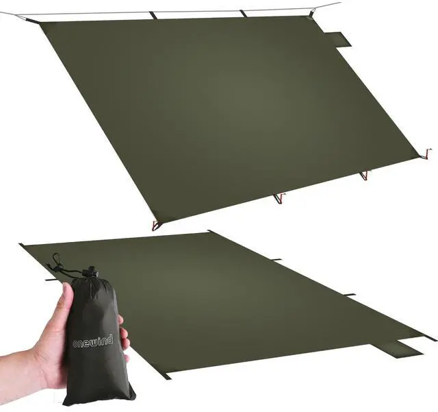 Main image of Ultralight Tent Footprint, 20D Silnylon Groundsheet 4000mm Waterproof Rate PU Coating, Lightweight Camping Tarp Tent Floor for Backpacking Hiking and Thru-Hiking, 98" *55"