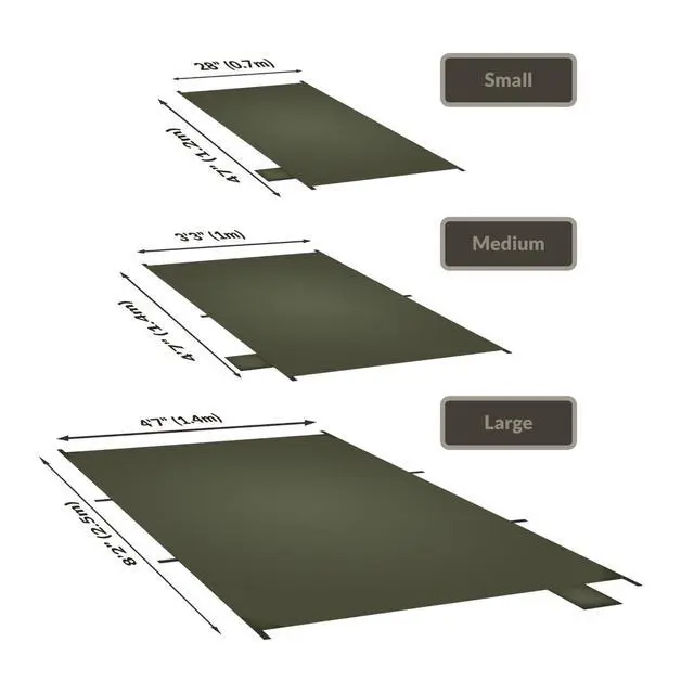 Alt view image 6 of 6 - Ultralight Tent Footprint, 20D Silnylon Groundsheet 4000mm Waterproof Rate PU Coating, Lightweight Camping Tarp Tent Floor for Backpacking Hiking and Thru-Hiking, 98" *55"