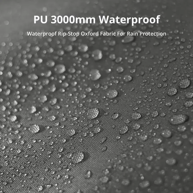 Alt view image 3 of 7 - Camping Tarp,3000mm Waterproof & UPF 50+ Sun Protection Rain Fly Tarp - Lightweight Portable Camping Shelter with Stakes, Guy Lines & Carry Bag, for Hiking Backpacking Beach Picnic Shade