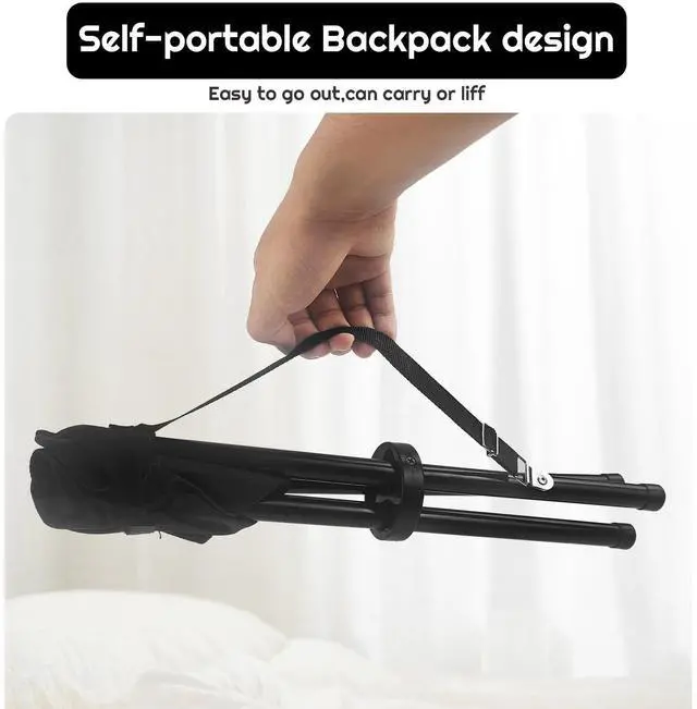 Alt view image 5 of 7 - Travel Folding Camping Stool, Outdoor Tripod Seat, Folding Camping Chairs,Fishing Chair for Camping Party Mountaineering Picnic Beach Garden Lawn