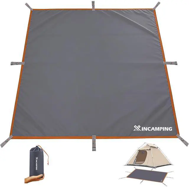 Main image of Tent Footprint - 57" X 82.6" Heavy Duty Camping Tarp with 8 Anchor Straps - Waterproof Tent Floor Mat,Ultralight Backpacking Tarp for Camping,Hiking,Beach,Picnic - Storage Bag Included