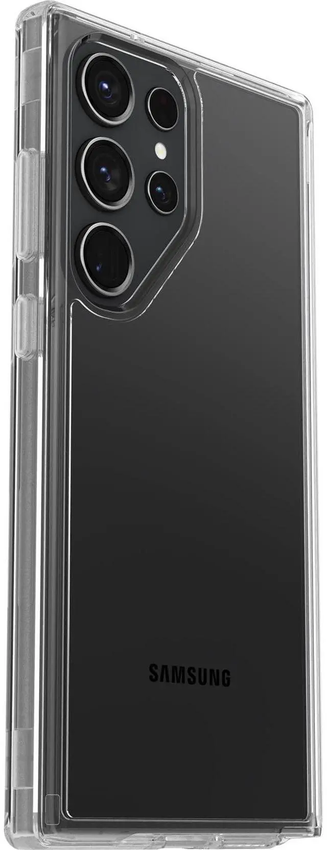 Alt view image 4 of 5 - Galaxy S23 Ultra Symmetry Series Case - Clear, Ultra-Sleek, Wireless Charging Compatible, Raised Edges Protect Camera & Screen
