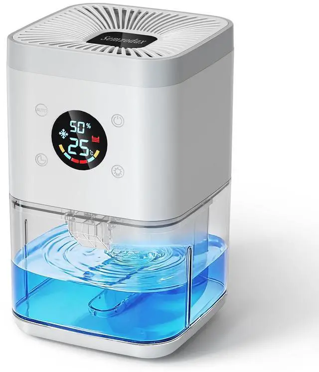 Main image of Small Dehumidifier 63oz 35dB Auto Dehumidify & Defrost, Timer & Nightlight