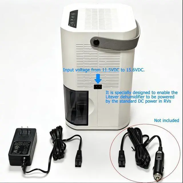 Alt view image 5 of 7 - Dehumidifier Dual Core Compact Quiet for Home. Portable, Auto Shut OFF, 57OZ Water Tank. Delay-Off Timer and Ambient Light. Perfect for Small Bedroom Bathroom Basement RV Camper Closet