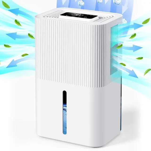 Main image of Portable Home Dehumidifier for Basements Bathroom Bedroom|91 OZ Tank|900 sq.ft Coverage|Quiet Smart Design with Auto Shut-Off White91 OZ