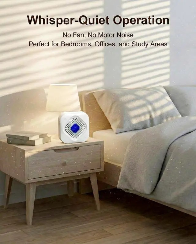 Alt view image 5 of 7 - Dehumidifier for Bathroom with Color-Changing Beads, Rechargeable Small Dehumidifier for Closet, Portable Gun Safe Dehumidifier Ideal for Spaces up to 35 Sq.Ft Coverage, Quiet Operation