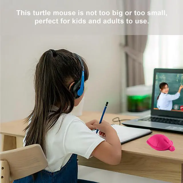 Alt view image 5 of 7 - Wireless Mouse Cute Small Animal Turtle Shape Computer Mouse Portable 2.4G 1600 DPI Optical USB Silent Cordless Mice 3 Buttons Travel Mouses for Laptop PC Computer NoteBook MacBook Kids Girls Gifts