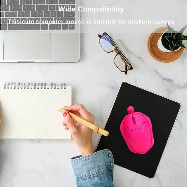 Alt view image 4 of 7 - Wireless Mouse Cute Small Animal Turtle Shape Computer Mouse Portable 2.4G 1600 DPI Optical USB Silent Cordless Mice 3 Buttons Travel Mouses for Laptop PC Computer NoteBook MacBook Kids Girls Gifts