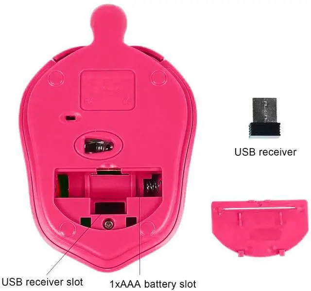 Alt view image 7 of 7 - Wireless Mouse Cute Small Animal Turtle Shape Computer Mouse Portable 2.4G 1600 DPI Optical USB Silent Cordless Mice 3 Buttons Travel Mouses for Laptop PC Computer NoteBook MacBook Kids Girls Gifts