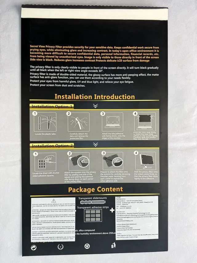 Alt view image 4 of 7 - 32 Inch Curved Computer Privacy Screen Filter for 16:9 Widescreen Computer Screen Protector Computer Screen Privacy Shield Anti Glare and Blue Light