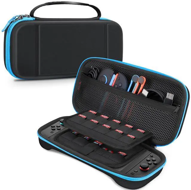 Main image of Carrying Case for Nintendo Switch 2 (2025), Shockproof Hard Shell Switch 2 Case, Protective Cover Travel Bag w/19 Game Card & 2 Micro SD Card Slots & Inner Pocket for Accessories, Black