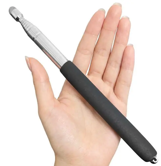 Alt view image 3 of 7 - 2-in-1 Telescopic Teaching Pointer, Extendable Pointer with Capacitive Stylus Tip for Touchscreens & Interactive Whiteboard, Retractable Stick Extends to 39.4 Inch