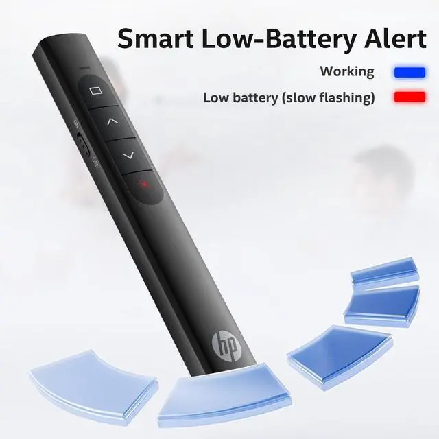 Alt view image 7 of 7 - Wireless Presentation Clicker, Wireless Pointer Clicker for PowerPoint RF 2.4GHz USB Wireless Presenter Remote with Volume Control, PowerPoint Clicker Slide Advancer