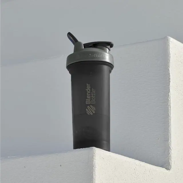 Alt view image 6 of 6 - Classic V2 Shaker Bottle Perfect for Protein Shakes and Pre Workout, 28-Ounce, Grey/Black, Black Shadow