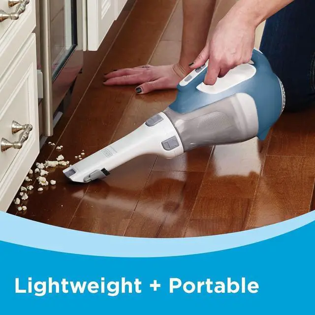 Alt view image 7 of 7 - dustbuster AdvancedClean Handheld Vacuum Cordless, Compact Home and Car Vacuum with Crevice Tool, Rotating Nozzle and Charging Station, Large Dust Bowl (CHV1410L)