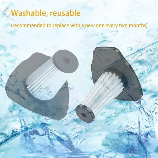 Alt view image 3 of 4 - 3Pack Hepa Filters Replacement Compatible with CKIKH Handheld Vacuum Cordless, Model LT-151ET, Washable Filters Also Compatible with BQYPOWER 151 Vacuum.