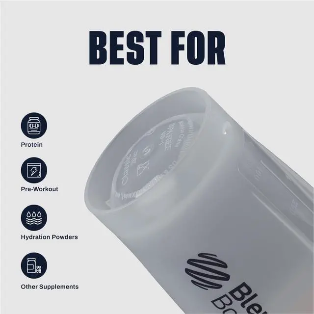 Alt view image 4 of 6 - Classic V2 Shaker Bottle Perfect for Protein Shakes and Pre Workout, 20 oz, Black