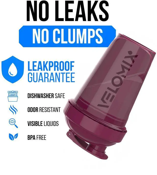 Alt view image 3 of 7 - 4 PACK- 20 OZ Protein Shaker Bottle for Protein Mixes - 4x Wire Whisk | Leak Proof Shaker Cups for Protein Shakes | Stackable Protein Shaker Bottle Pack | Dishwasher Safe (Berry Blend)