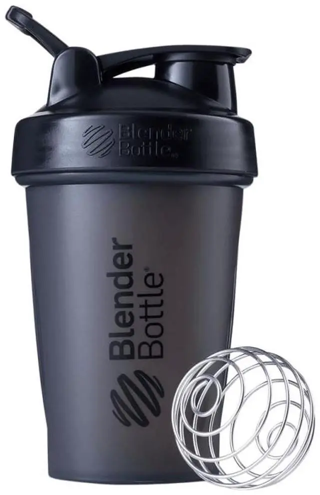 Main image of Classic Shaker Bottle Perfect for Protein Shakes and Pre Workout, 20-Ounce, Black
