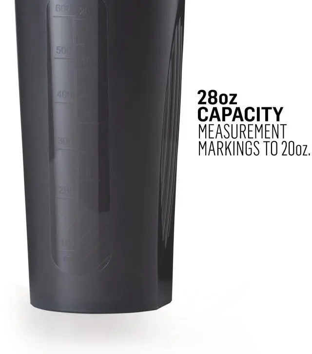 Alt view image 2 of 6 - Classic Shaker Bottle Perfect for Protein Shakes and Pre Workout, 28-Ounce (2 Pack), Pebble Grey