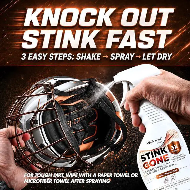 Alt view image 4 of 5 - 2-in-1 Sports Gear Cleaner & Odor Eliminator - 3X Powerful Nano-Enzyme Deodorizer for Athletic Gear, Baseball, Hockey, Football, Boxing, MMA, Gym Bag | Plant-Based | Remove Stink & Dirt