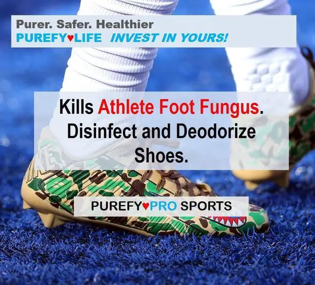 Alt view image 4 of 7 - Purefypro Sports Equipment Disinfectant Spray - (4oz, 2pk) Kills 99.9999% MRSA, HIV, Athlete Foot Fungus, Virus and Fungi. No Rinse, No Residue. Sports Pads, Yoga Mats, Shoes, Boxing Gloves Euipment