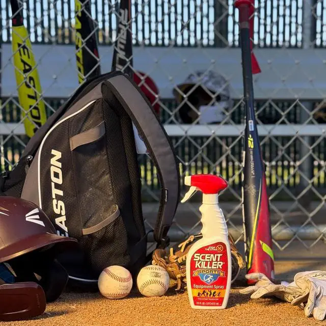 Alt view image 4 of 6 - Scent Killer Sports Equipment Deodorizer Spray - Unscented Sports Equipment Deodorizer for Shoes, Gym Bags, Helmets and Gear 16 FL OZ