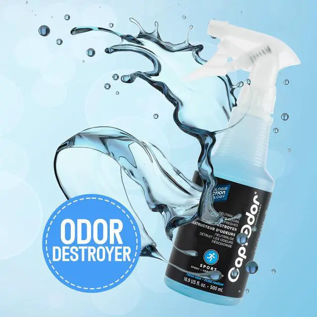 Alt view image 2 of 7 - Sports Odor Destroyer Spray (16.9 Fl Oz (Pack of 1)) - Sports Gear Odor Eliminator & Deodorizer Spray - Neutralizer & Refresher Spray for Protective Equipment, Sportswear & Outdoor Gear