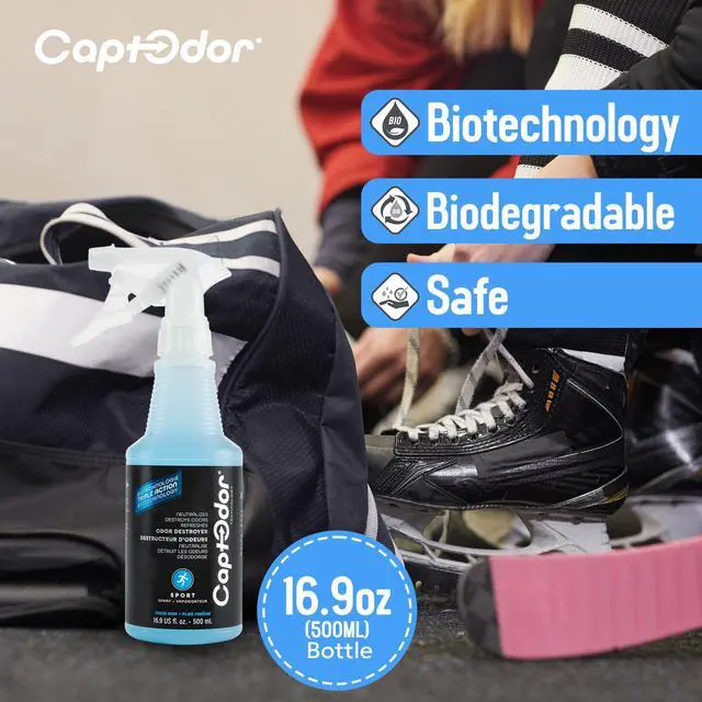 Alt view image 6 of 7 - Sports Odor Destroyer Spray (16.9 Fl Oz (Pack of 1)) - Sports Gear Odor Eliminator & Deodorizer Spray - Neutralizer & Refresher Spray for Protective Equipment, Sportswear & Outdoor Gear