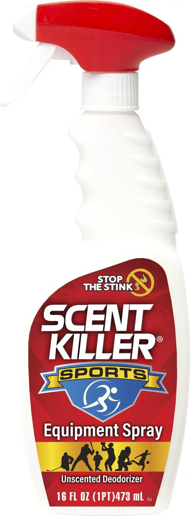 Main image of Scent Killer Sports Equipment Deodorizer Spray - Unscented Sports Equipment Deodorizer for Shoes, Gym Bags, Helmets and Gear 16 FL OZ