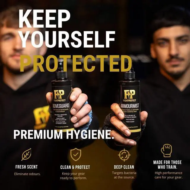 Alt view image 5 of 7 - GloveGuard Sports Gear Deodorizer Spray 6.76 fl oz Odor Neutralizer for Boxing Gloves, MMA Gear, Soccer Cleats, Sneakers & Gym Kit Neutralizes Sweat Odors Fast