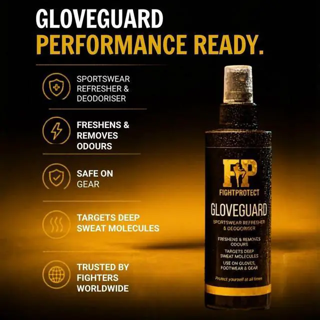 Alt view image 6 of 7 - GloveGuard Sports Gear Deodorizer Spray 6.76 fl oz Odor Neutralizer for Boxing Gloves, MMA Gear, Soccer Cleats, Sneakers & Gym Kit Neutralizes Sweat Odors Fast