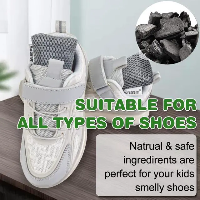 Alt view image 3 of 7 - 6 Pack Shoe Odor Eliminator Bags, Boxing Glove Deodorizer, Absorbs Stink and Moisture, Grey Stick Odor Absorbers for Shoes, Gloves, and Sports Gear