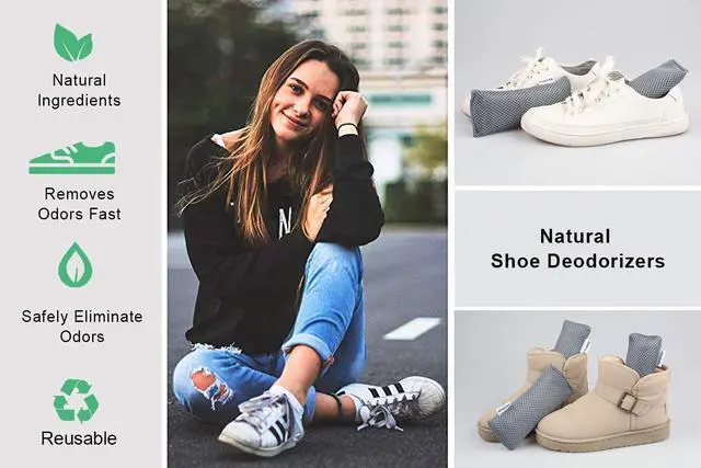 Alt view image 6 of 7 - 6 Pack Shoe Odor Eliminator Bags, Boxing Glove Deodorizer, Absorbs Stink and Moisture, Grey Stick Odor Absorbers for Shoes, Gloves, and Sports Gear