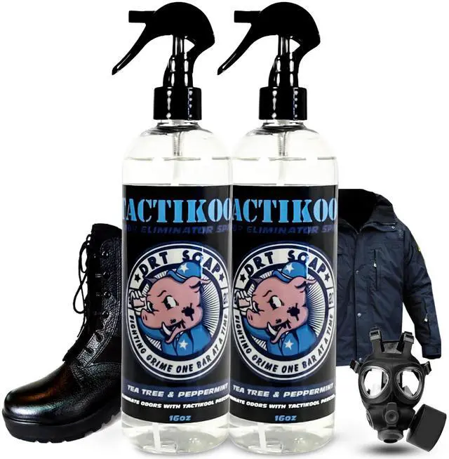 Main image of Odor Eliminator for Active & Protective Gear Pack of 2 (16oz) Instant Deodorizer Spray for K9 Equipment, Vests, Uniforms & More | Quick Odor Mask & Fresh Scent | Made in USA