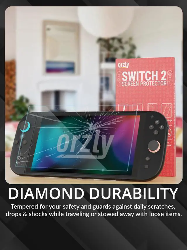 Alt view image 4 of 6 - Glass Screen Protector for Nintendo Switch 2 Console 2025 Screen Size 7.9 inch 4 Pack. No Bubbles Easy Installation Anti Scratch Edition