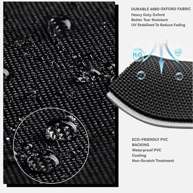 Alt view image 3 of 7 - Outdoor Dining Cart Cover - Heavy Duty Waterproof Cover for Royal Gourmet Cart Flattop Worktable PC3401S & PC3401B, Compatible with 40 inch Outdoor Utility Cart