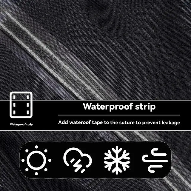Alt view image 4 of 7 - Outdoor Dining Cart Cover - Heavy Duty Waterproof Cover for Royal Gourmet Cart Flattop Worktable PC3401S & PC3401B, Compatible with 40 inch Outdoor Utility Cart
