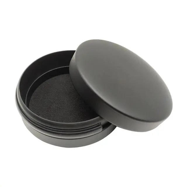 Alt view image 2 of 6 - Earphone Case Round Aluminum Alloy Earbuds Case Waterproof Protective Storage Box for in Ear Monitor
