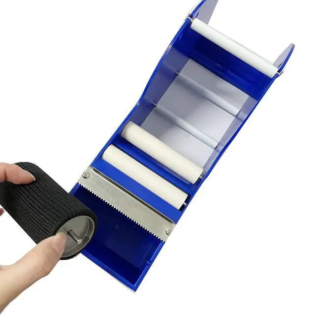 Alt view image 5 of 7 - Desktop Blue Tape Dispenser,Water Activated Tape Dispenser,12.6in Gum Tape Dispenser Sealing Office Supplies