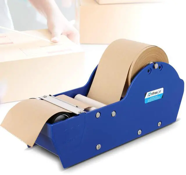 Main image of Water-Activated Tape Dispenser, Manual Kraft Gum Tape Dispenser, Width Adjustable 1.18-3.15", Light Weight & Portable Packing Tape Dispenser Set, Blue