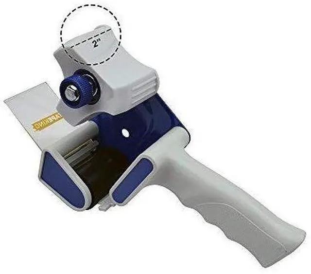 Alt view image 3 of 5 - Packing Tape Dispenser Gun - Handheld Tape Gun with 2 Bonus Clear Packaging Tape (2 Inch Wide) - Shipping Tape for Sealing, Storing, and Moving Boxes, 2 Pack