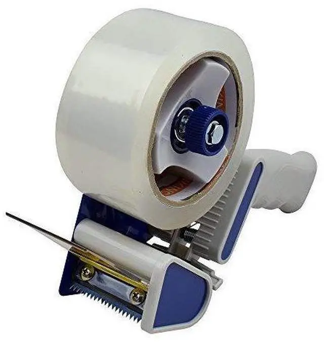 Alt view image 4 of 5 - Packing Tape Dispenser Gun - Handheld Tape Gun with 2 Bonus Clear Packaging Tape (2 Inch Wide) - Shipping Tape for Sealing, Storing, and Moving Boxes, 2 Pack