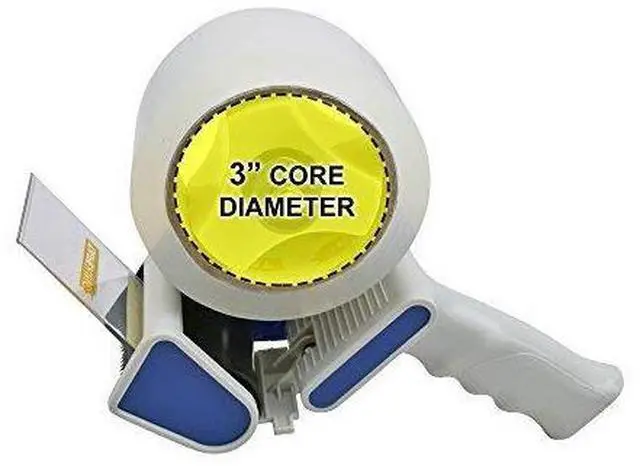 Alt view image 2 of 5 - Packing Tape Dispenser Gun - Handheld Tape Gun with 2 Bonus Clear Packaging Tape (2 Inch Wide) - Shipping Tape for Sealing, Storing, and Moving Boxes, 2 Pack