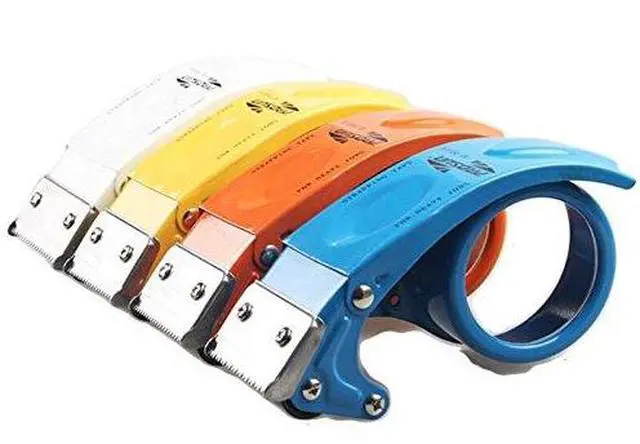 Alt view image 5 of 5 - Metal Handheld 2 Inch Tape Gun Dispenser Packing Packaging Sealing Cutter Yellow