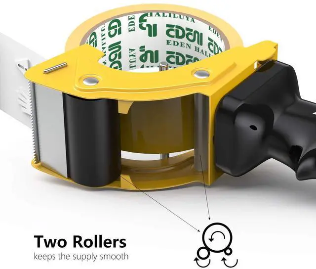 Alt view image 5 of 7 - Fast Reload 2 Inch Tape Gun Dispenser Packing Packaging Sealing Cutter TG01 (TG01-YLW)