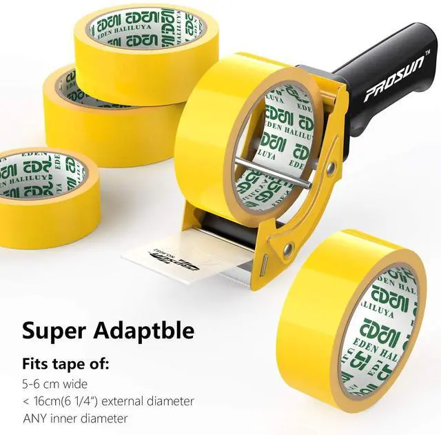 Alt view image 3 of 7 - Fast Reload 2 Inch Tape Gun Dispenser Packing Packaging Sealing Cutter TG01 (TG01-YLW)